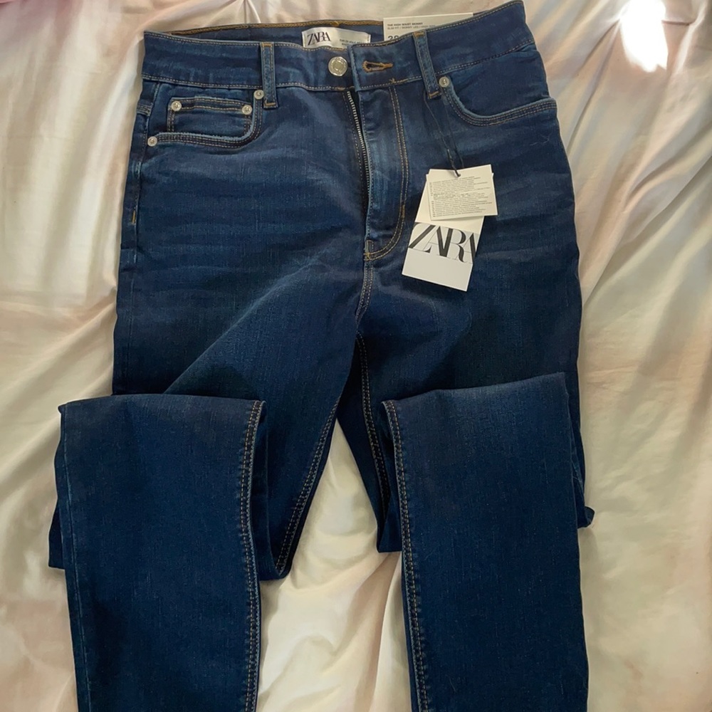 NWT ZARA high waist skinny jeans
